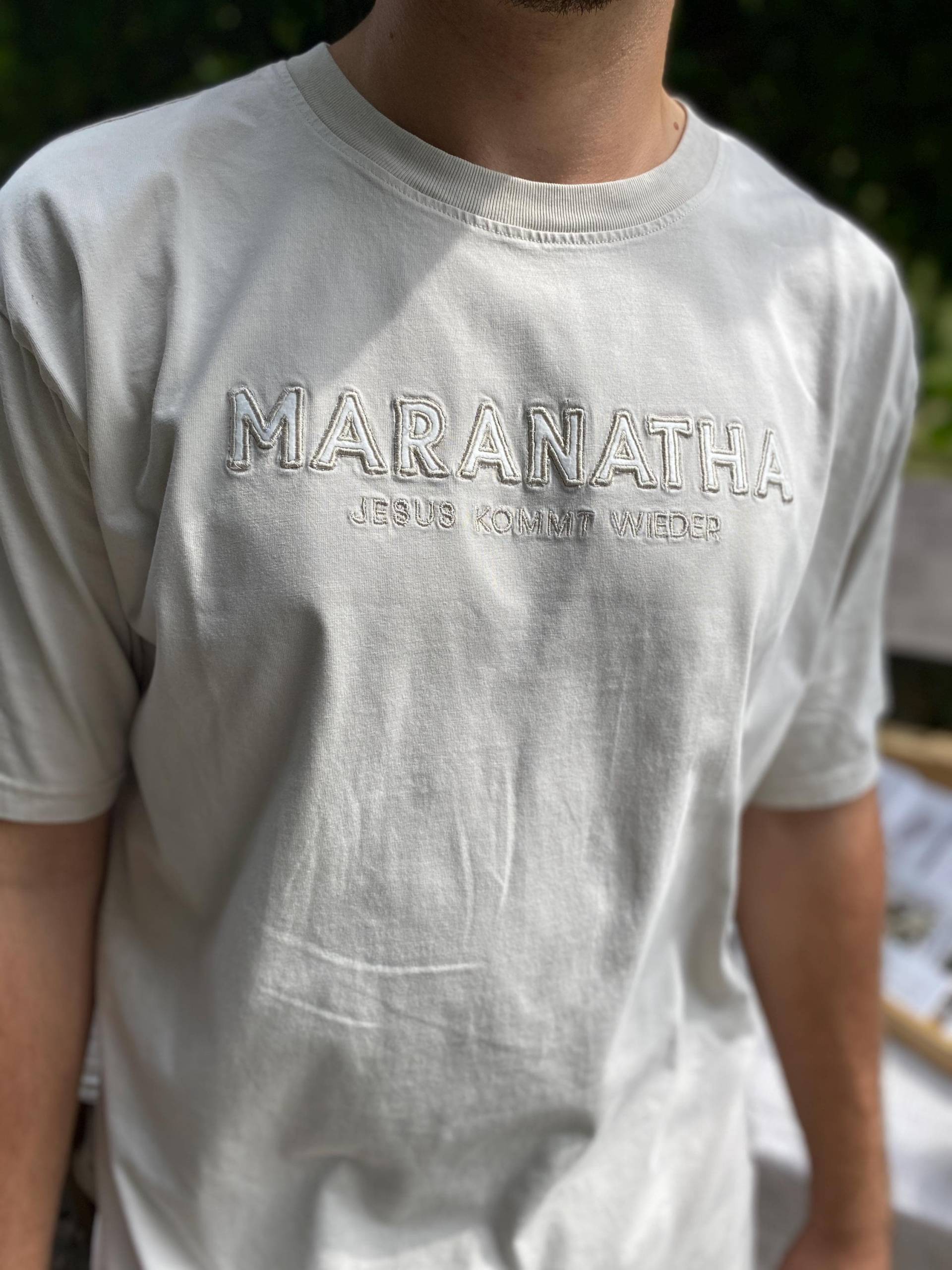 Maranatha T-Shirt, Stick, Jesus Kommt Wieder, Christlich, Oversize, Beige, Unisex, T-Shirt Maranatha T-Shirt, Stick, Jesus Kommt Wieder, Christlich, Oversize, Beige, Unisex, T-Shirt von HouseofCreationShop