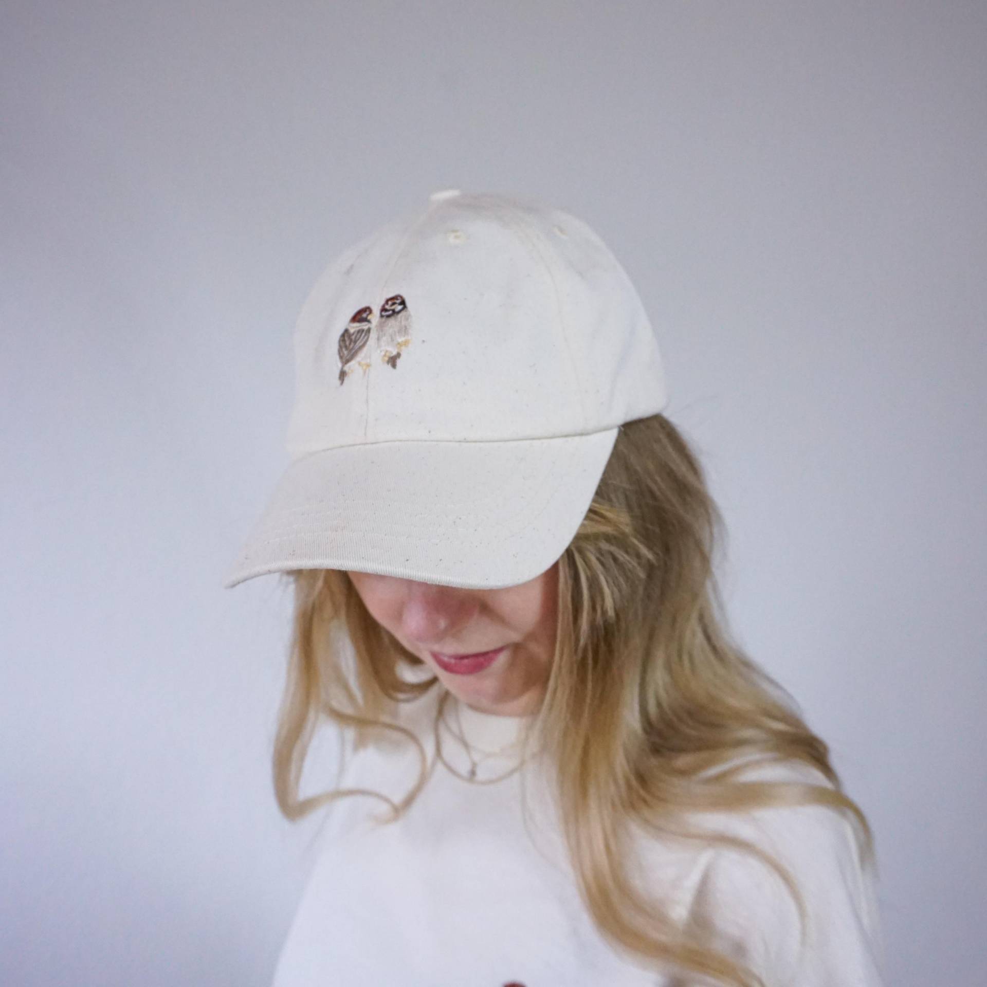 Sparrows, Cap, Natural, Bio-Baumwolle, Spatzen, Christian Merch, Christlich, Bestickt Sparrows, Cap, Natural, Bio-Baumwolle, Spatzen, Christian Merch, Christlich, Bestickt von HouseofCreationShop