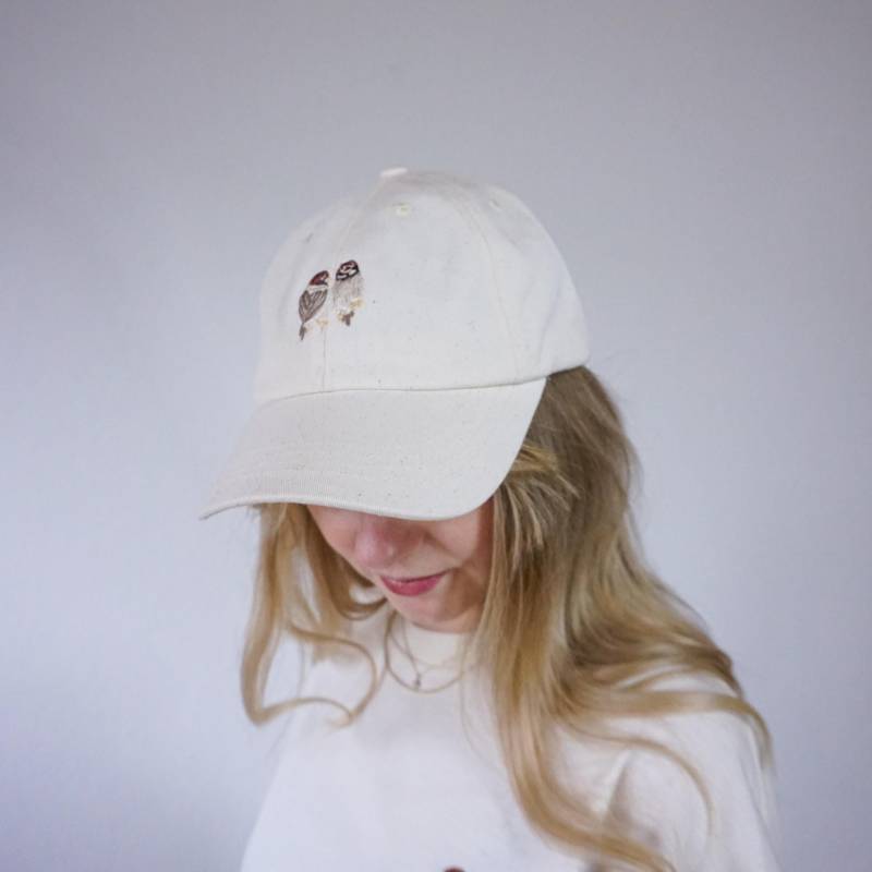 Sparrows, Cap, Natural, Bio-Baumwolle, Spatzen, Christian Merch, Christlich, Bestickt Sparrows, Cap, Natural, Bio-Baumwolle, Spatzen, Christian Merch, Christlich, Bestickt von HouseofCreationShop
