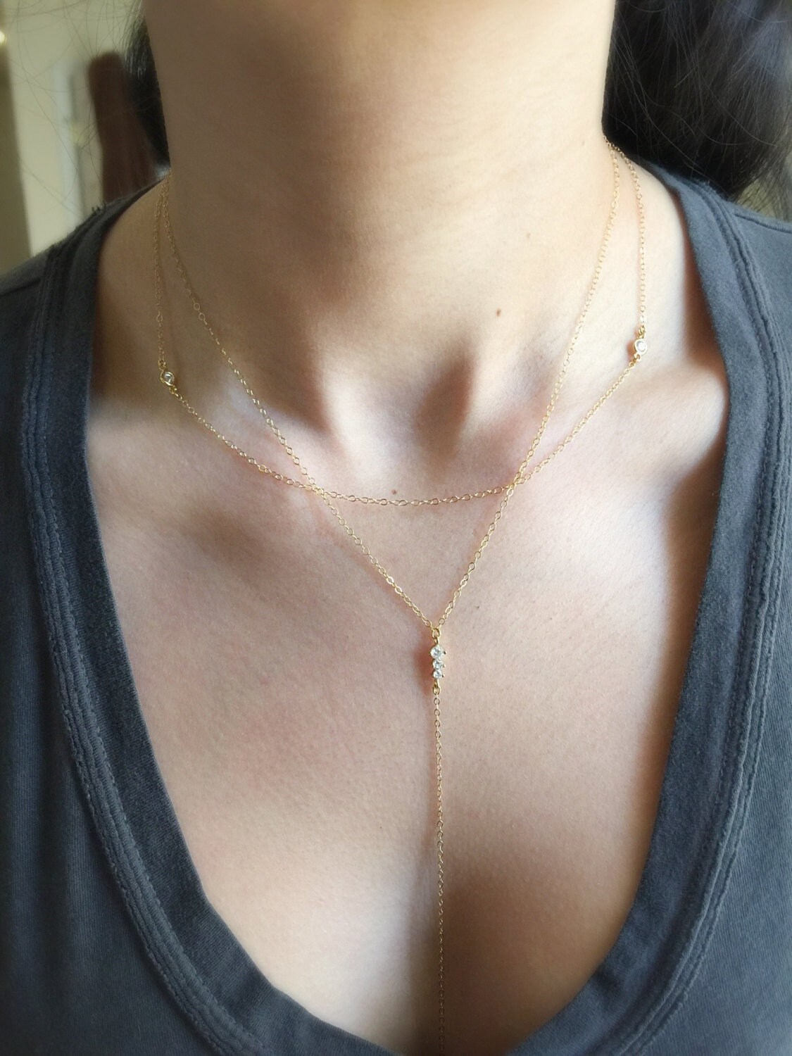 Zierliche Gold Filled Halsketten Set | 2 Halsketten Zierliche Gold Filled Halsketten Set | 2 Halsketten von HouseofGilt