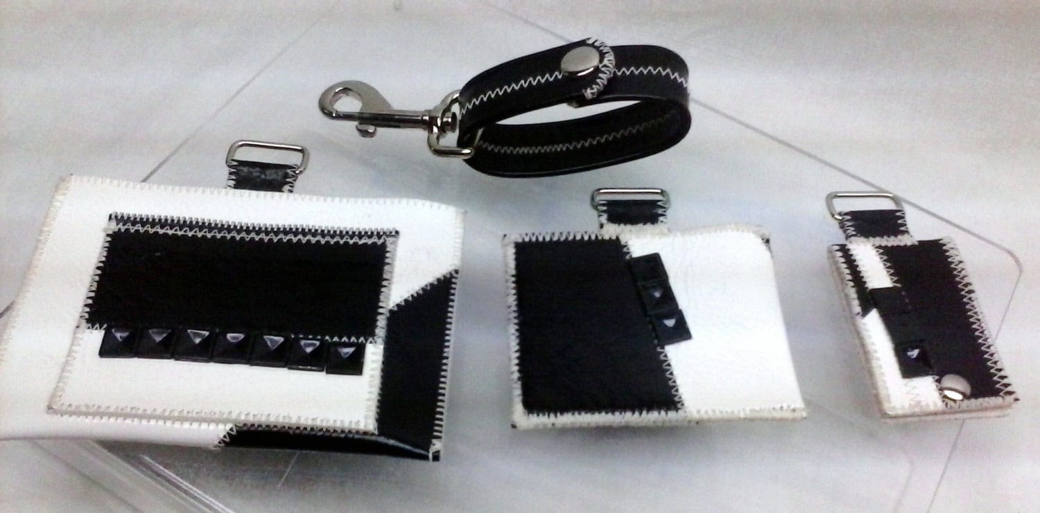 Schwarz Und Weiß Patent Leder Schlüsseltasche, Karte Fall Handytasche - 3 Stück Set. Passendes Armband Mit Snap Clip. Neopren Futter Schwarz Und Weiß Patent Leder Schlüsseltasche, Karte Fall Handytasche - 3 Stück Set. Passendes Armband Mit Snap Clip. Neopren Futter von HouseofJode