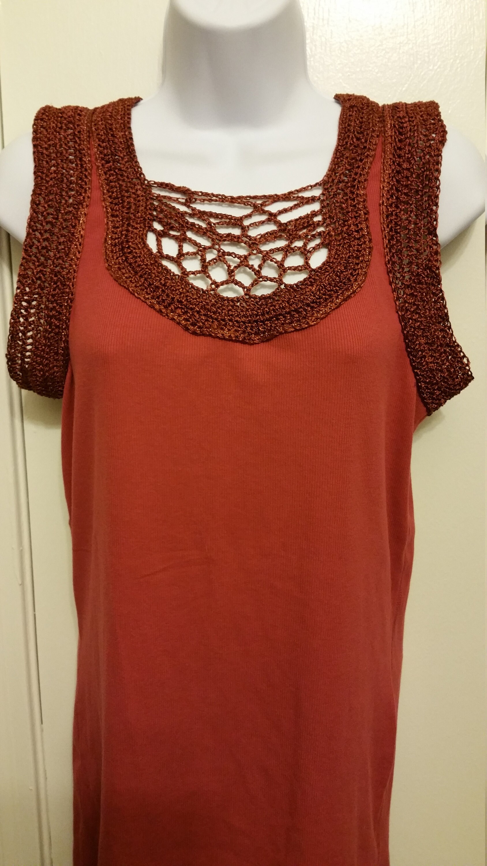 Damen Kupfer Tank/Häkeln Tank-Top/Sommer Top Für Frauen/Häkeln Tank/Frauen Ist Geschenk/Frauen Kleidung/Penny Deine Gedanken? Damen Kupfer Tank/Häkeln Tank-Top/Sommer Top Für Frauen/Häkeln Tank/Frauen Ist Geschenk/Frauen Kleidung/Penny Deine Gedanken? von HouseofShacklock