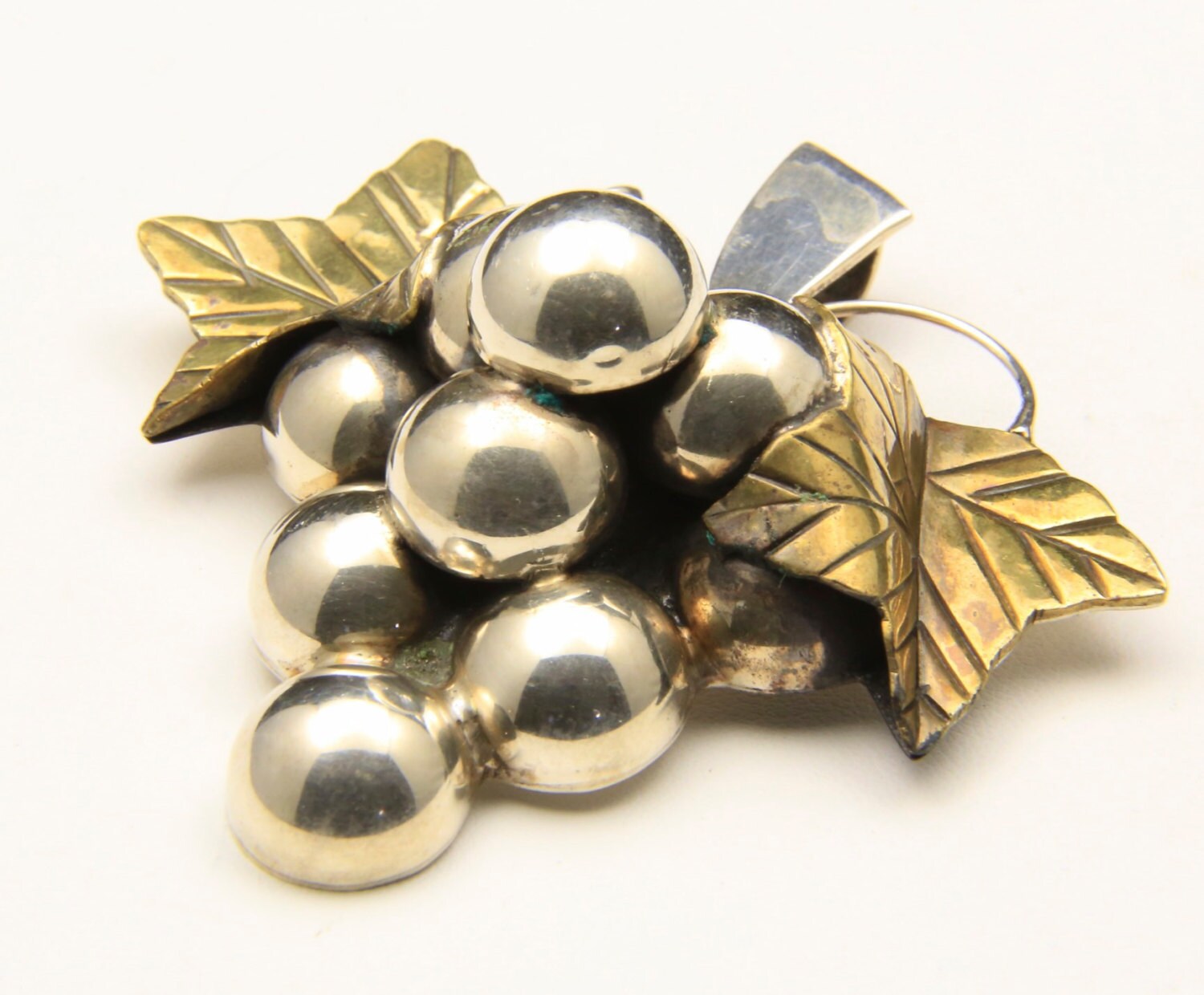 Jahrgang Taxco Mexiko Sterling Silver Traube Brosche/Pin Oder Anhänger Handwerker von HouseofVintageOnline