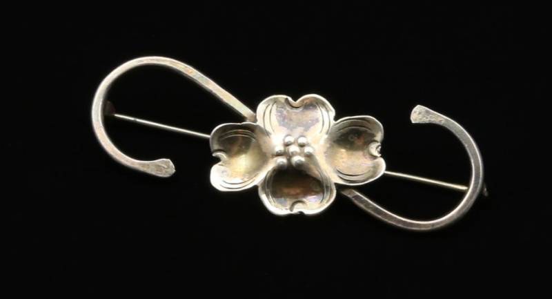 Vintage 1930Er Sterling Silber Blumen Brosche Anstecknadel Handgefertigt von HouseofVintageOnline