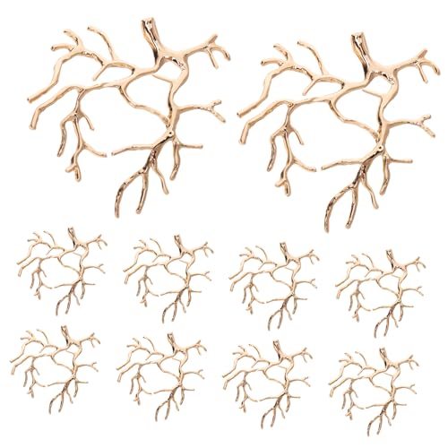10 Stück Haarnadel Kopfschmuck künstlerische Kopfbedeckung Ast-Haarschmuck Haarnadeln für Damen dekorativ Haarschmuck aus Metall Kupfer Golden von Housoutil