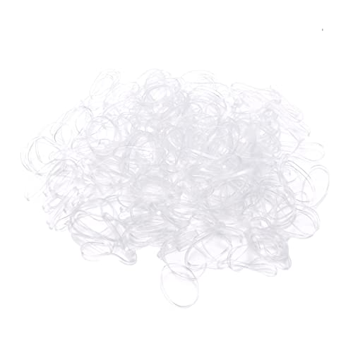 1000 Stück Haar-Bungee Haarbänder für Mädchen Haargummis für Mädchen Mini-Haargummis lockengel curly hair Haar Gummibänder schwer Stirnband Haarschmuck Gummiband Kind Haarring Weiß von Housoutil