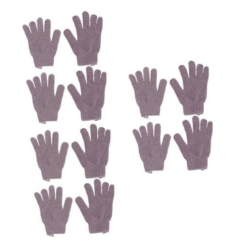 6 Paare Peeling-Handschuhe für das Körperpeeling Peeling-Badetuch Handtuch Gesichtsschwamm Badehandschuh Peeling Duschhandschuh feuchtigkeitsspendend Körperbürste Gesichtstuch von Housoutil