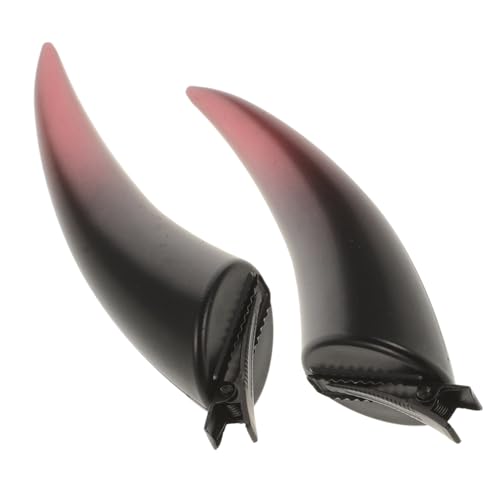Housoutil 1 Paar Haarnadel Aus Horn Für Trägt Halloween-haarspange Skelett Ochsenhorn Haarspange Cosplay Hörner Haarspangen Zubehör Gotisch Form Haarklammern Gebogen Harz von Housoutil