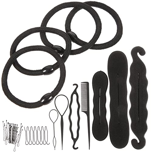 1 Satz 79-teiliges Set Lockenwickler Werkzeuge zum Verdrehen von Haarknoten Brötchenclips drehen Lockenstab für Haare Gebäck Haarknoten-Marker Haarknoten feste Clips Mädchen Suite von Housoutil