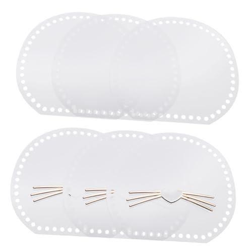 Housoutil 1 Satz Handgemachte Katzenhaarbörse Transparentes Acrylbrett für DIY Handtaschen Zufällige Haarfarbe für Taschenprojekte und Bastelarbeiten Zufällige Farbe von Housoutil