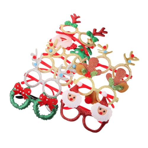 Housoutil 1 Satz Weihnachtsrahmen-Stirnband weihnachtsdeko christmas haarreif brille für kinder Haarreifen Gläser Tiara Weihnachtskopfschmuck Weihnachts-Accessoire Weihnachten Requisiten von Housoutil