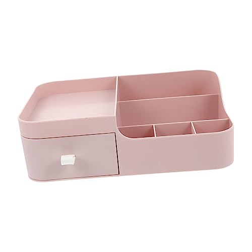 Housoutil 1 Stück Karton Desktop-Aufbewahrungsbox Schminktisch-Organizer Kosmetik-Organizer-Schubladen Lagerregale Vorratsbehälter Make-up-Organizer Lippenstift Container von Housoutil