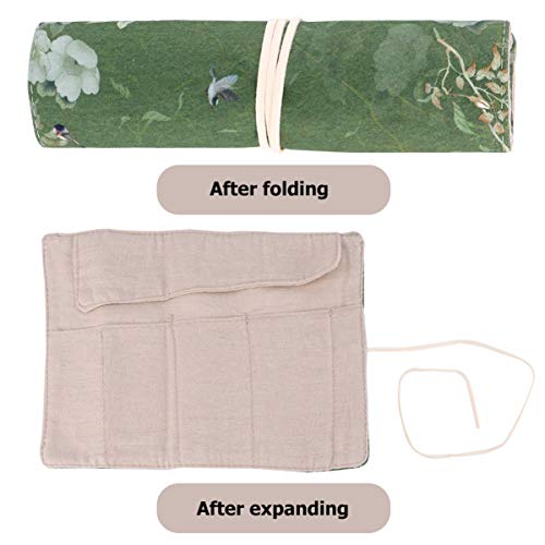 Housoutil 1 Stück Retro Bleistiftetui Grünes Federmäppchen für Schule Büro Praktischer Organizer mit Großem Stauraum Leicht Tragbar Langlebig für Schüler und Studenten von Housoutil