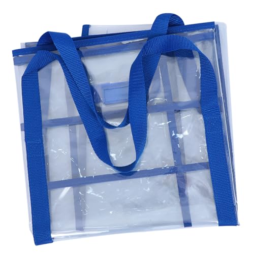 Housoutil 1 Stück Transparenter Poster Organizer Robuste Speicher und Aufbewahrungstasche mit Schulterriemen für Lehrer Studenten und Künstler für Verschiedene von Kunstprojekten und von Housoutil