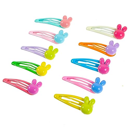 Housoutil 10 Stk Haarspange Ohne Falten Haarschmuck Schnapphaarspange Kawaii Haarspangen Clips, Um Das Make-up Der Haare Zurückzuhalten Clip Für Haare Kopfbedeckung Plastik Mädchen von Housoutil