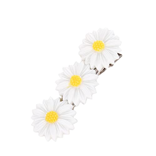 Housoutil 10 Stk Blumenclips für Haarschmuck Gänseblümchen-Blumen-Haar-Accessoires Haarspangen Haarklammer Krokodilklemmen Haarnadel Gänseblümchen-Haarspange Mädchen Haarspange die Blumen von Housoutil