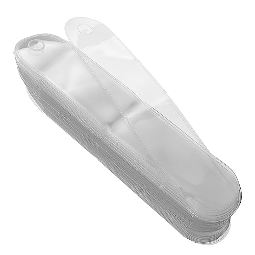 Housoutil 100 Stück einzelner Stifthalter Brunnen Stifttasche schlank Fall Kappe schreibutensilien schreibwaren Organizer Verpackungsbeutel für Füllfederhalter Stiftbeutel Papier Transparent von Housoutil