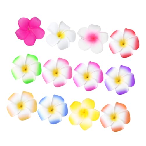 Housoutil 12st Plumeria-haarband Haarspange Für Damen Plumeria-haarspange Aus Schaumstoff Tropische Haarspange Blumen-haarschmuck Hochzeit Tiara Bankett Metall Hawaii 6cm von Housoutil