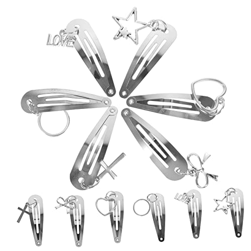 Housoutil 12st Haarnadel Stern Haarspangen Snap-haarspangen Für Clips Für Dickes Haar Haarschmuck Für Frauen Hochzeit Haarspangen Mit Kreuz Aushöhlen Metall Heißes Mädchen Fräulein von Housoutil