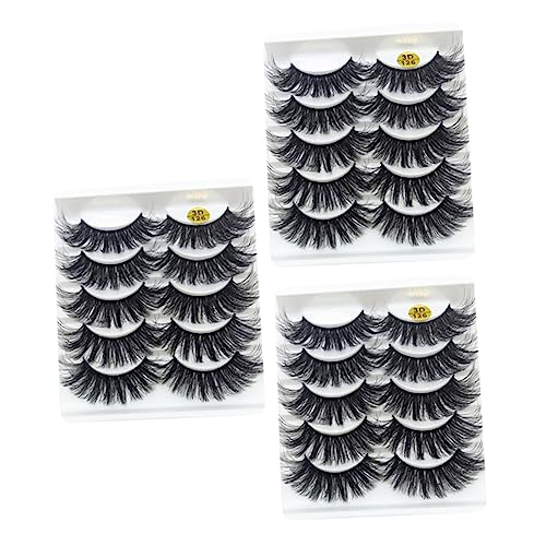 Housoutil 15 Paare Falsche Wimpern Künstliche Wimpern natürlich weihnachtliche wimpern Simulation Wimper Mädchen Schönheit Wimpern Mädchen Make-up Wimpern Fülle Kosmetik 3d von Housoutil