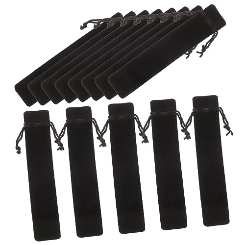 Housoutil 15stücke Stifthüllen Aus Hochwertigem Material Mit Kordelzug Für Stifte Und Kugelschreiber Praktische Aufbewahrungstaschen Ohne Fussel von Housoutil