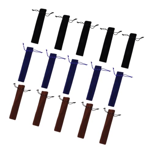 Housoutil 15stücke Stifttasche Mit Kordelzug Kratzfeste Stifttaschen Stiftverpackungstaschen Stifthülle Bleistifthalter Einzelne Stifttasche Praktisch Für Langzeitgebrauch von Housoutil