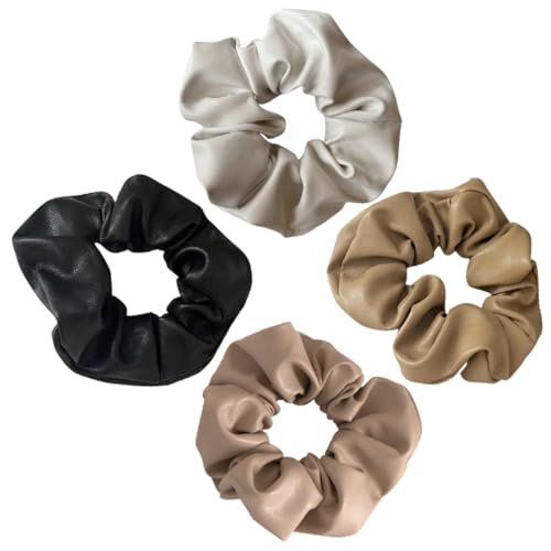 Housoutil 16 Stk Dickdarm-Scrunchie aus Leder haarschmuck Haarbänder Haargummis für Frauen kleine scrunchies bänder für haare elastische Haargummis Haarband für Mädchen Elastizität Halter von Housoutil