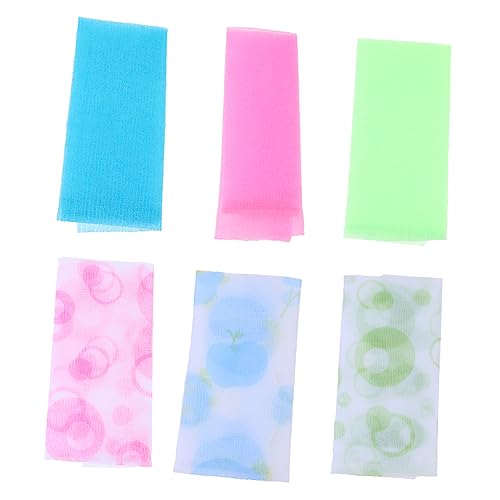 18 Stk langes Badetuch Silikonhandschuhe Peeling-Badetuch Badeschrubber Badwäscher Handtücher Handtuch lange Badetücher Körperwäscher für die Dusche zurückwischen Badekugel Nylon von Housoutil