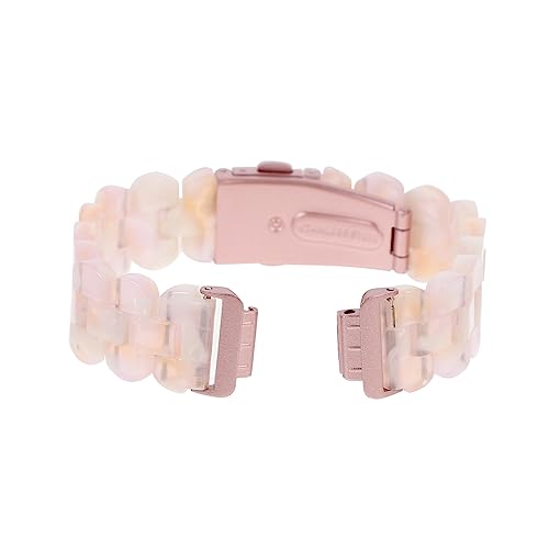 Housoutil 1stk Gurt Gemustertes Armband Reloj Inteligente Para Mujer Armbanduhr Armband Uhrenarmband Smartwatch-bänder Geschenke Für Frauen Damen Rosa Anschauen Harz von Housoutil