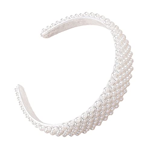 Housoutil 1Stk Stirnband verzierte Stirnbänder für Damen Stirnbänder aus Kristallperlen haarschmuck Haarbänder Tiara Haarband für Mädchen Haarreifen Süss Kopfbedeckung schmücken Fräulein von Housoutil