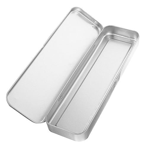 Housoutil Federmäppchen Aus Metall Mit Rechteckigem Design Für Schreibwaren Für Schüler Metall-stiftebox Für Bleistifte Radiergummi Und Pinsel Housoutil Federmäppchen Aus Metall Mit Rechteckigem Design Für Schreibwaren Für Schüler Metall-stiftebox Für Bleistifte Radiergummi Und Pinsel von Housoutil