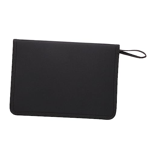 Housoutil 1Stück Faltbare Federtasche Canvas Großzügiges Design für Stifte Bleistifte und Mehr Robuste Schreibwaren Organizer mit Reißverschluss für Schule und Büro Fächer von Housoutil