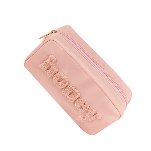 Housoutil 1stk Alphabet-waschtasche Einkaufstasche Für Frauen Reisen Große Kosmetikkoffer Make-up-etui Tragbare Reisetasche Kulturbeutel Für Damen Nylon Beauty-Tasche Bilden Fräulein von Housoutil