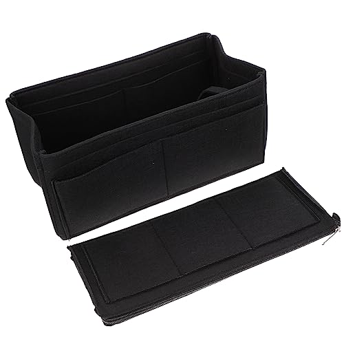 1Stk Aufbewahrungsbeutel aus Filz Tragetaschen-Organizer-Einsatz Reiseutensilien für Damen aufbewahrungssack Storage Pockets Gittergewebe Kosmetiktasche Gel Handtasche Reisen von Housoutil