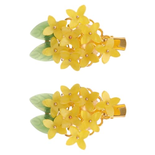 Housoutil 1stk Bobby-haarspangen Haarspangen Für Schleifen Clips Für Haarschleifen Haarnadel Süße Haarspange Haarklammer Haar Klammern Haarschmuck Blumenspangen Mädchen Kind Kopfbedeckung von Housoutil