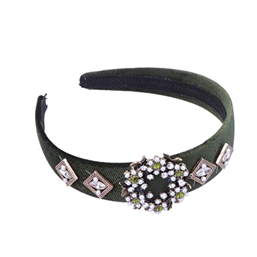 Housoutil 1stk Haarschmuck Für Strass-kopfschmuck Turban-stirnband Spa-stirnbänder Mädchen Stirnbänder Kopfschmuck Aus Kristall Mode-stirnband Haarband Breitseite Damen Südkorea von Housoutil