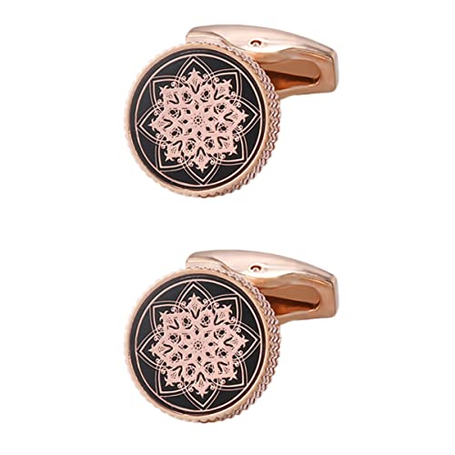 Housoutil 2 Paare Manschettenknöpfe Roségoldfarbenem Praktische Ersatzknöpfe Für Hemden Stilvolles Accessoire Für Anzüge Und Freizeitkleidung Vielseitig Einsetzbar Und von Housoutil