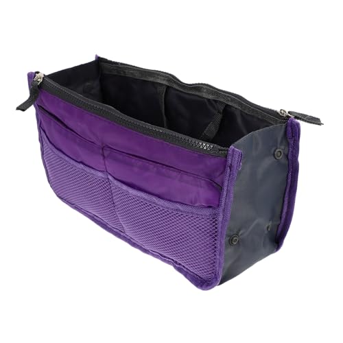 Housoutil 2 STK Handtaschenfutter Make-up-Reisetasche Reise-Make-up-Organizer-Tasche Herrenbrieftasche Für Männer Mini-geldbörsen Reisetasche Klein Damen Nylontasche Violett Digital Fräulein von Housoutil