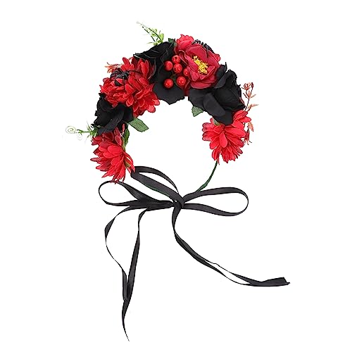 Housoutil 2 Stk Halloween-kranz Weihnachtsdeko Stirnband Schaum Rosen von Housoutil