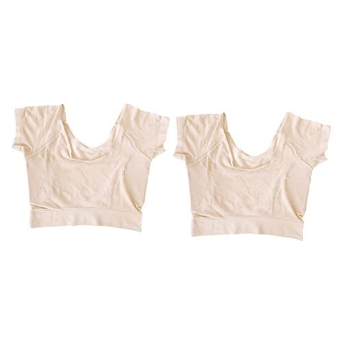 Housoutil 2 Stk Schweißpolster-Unterwäsche Sommerhemden für Frauen sommerhemden damen Damenhemden Tanktops für Damen Kleidung schweißabsorbierende Weste waschbar BH Schweißabdeckung Shirt von Housoutil