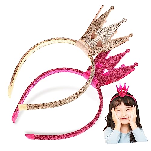 Housoutil 2 Stück Glitzer Haarreifen Für Mädchen Kopfbedeckungen Für Partys Haarschmuck Für Geburtstagsfeiern Dehnbar Und Einheitsgröße Party Foto Requisiten Für Kleine von Housoutil