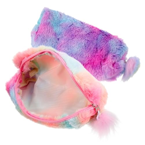 Housoutil 2stücke Federmäppchen Aus Plüsch Tragbare Stifttasche Aufbewahrungstasche Für Stifte Dekorative Plüschtasche Für Schreibwaren Cartoon-federmäppchen Für Schüler Und von Housoutil