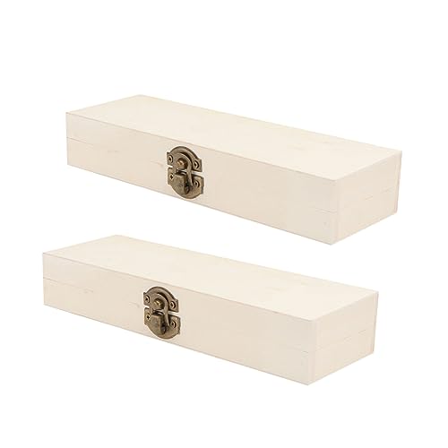 Housoutil 2 Stück Holz Stiftebox Praktische Aufbewahrungsbox für Vintage Design Kompakte für Farbstifte und Schreibutensilien Handliche und Stilvolle Federmappe Housoutil 2 Stück Holz Stiftebox Praktische Aufbewahrungsbox für Vintage Design Kompakte für Farbstifte und Schreibutensilien Handliche und Stilvolle Federmappe von Housoutil