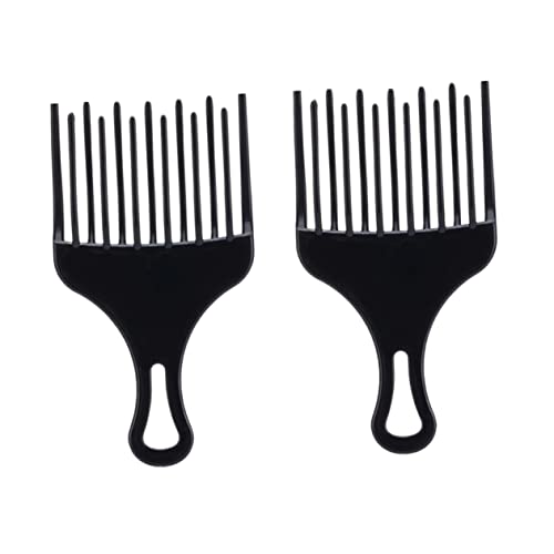2St Anzüge für Männer Afro-Haarpickkamm Friseurkamm Haarpickel Afrokamm Haarbürste Stylingkamm für Männer Rechenkamm breiter Zahnkamm Perücke Werkzeug Abendkleidung einstellen Mann von Housoutil