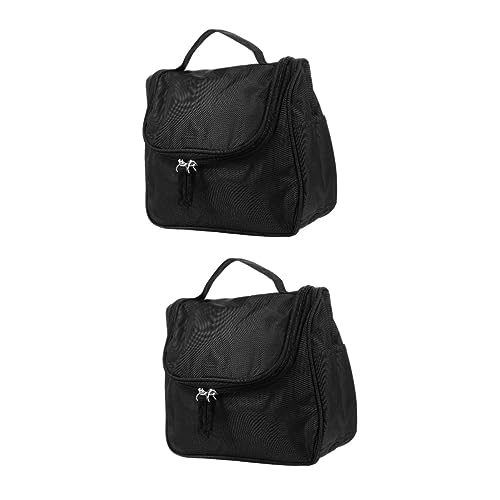 Housoutil 2 STK Reise-Kosmetiktasche wasserdichte Aufbewahrungstasche Kosmetik-Aufbewahrungstasche Reise-kulturbeutel Für Männer Schwarze Handtasche Aufbewahrungstaschen Nylon Bilden Mann von Housoutil