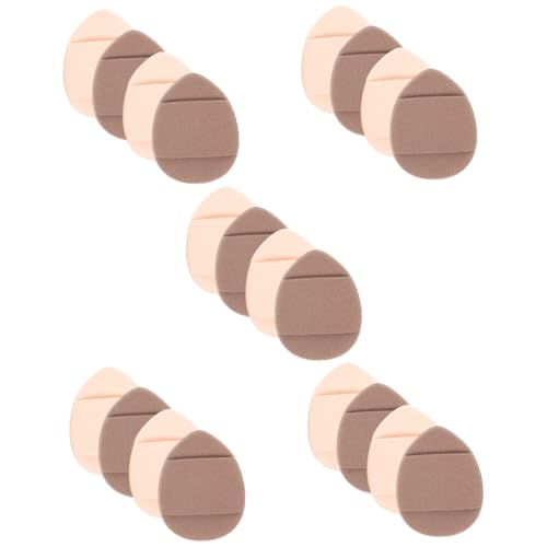 Housoutil 20 Stk Fingerspitzen-Puff Puderquaste festigen Make-up-Kissen-Puff Blumenkrone Foundation-Puff Fingerquasten für Make-up Kosmetik Make-up-Puff Ruhe in Frieden Luftpolsterpuff Puffs von Housoutil