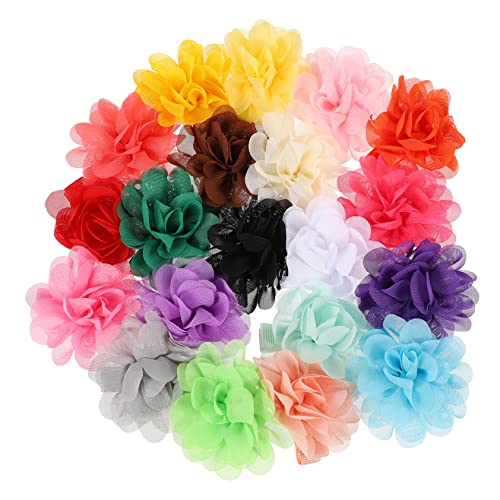 Housoutil 20St Chiffon-Haarspange mit Kinderhaarspangen für Mädchen Braut Haarspange haarschmuck Tiara Haarspange Blumenspangen Europäisch und amerikanisch Ausgabekarte Hawaii von Housoutil