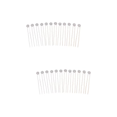 Housoutil 24 Stk Haarspangen Für Kinder Haarnadel Haarschmuck Für Kinder Blumenhaarnadel Für Frauen Haarspangen Mit Strass Haarspange Perle Hochzeit Braut Kopfbedeckung von Housoutil