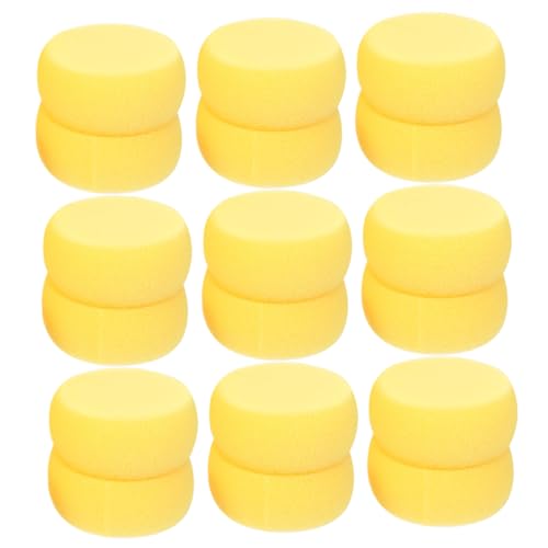 Housoutil 24 Stück Runde Gesichtsreinigungsschwämme Weiche Waschbare Make Up Entferner Schwämme für Hautpflege und Gesichtsreinigung für Unterwegs von Housoutil