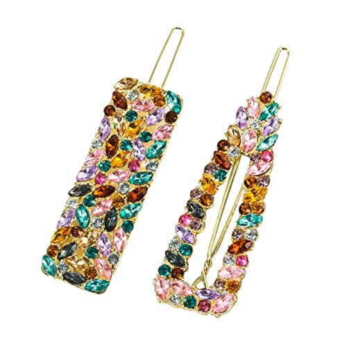 Housoutil Einfache Haarnadel Frauen 2 Stücke Legierung Haarnadel Strass Haar Clip Für Haar Pin Haar Zubehör von Housoutil